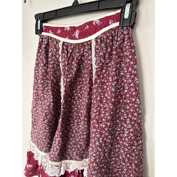 Gunne Sax Jessica Limited Prairie Skirt Floral Lace Tiered Midi Women's 8 - Picture 2 of 9